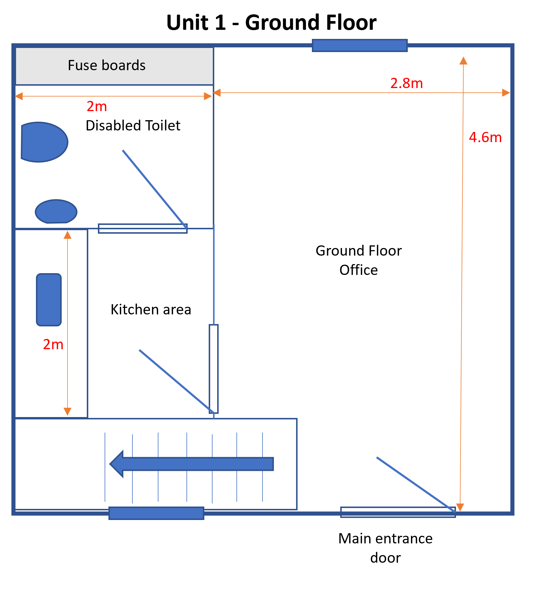 Floorplan Unit 1 Ground Floor