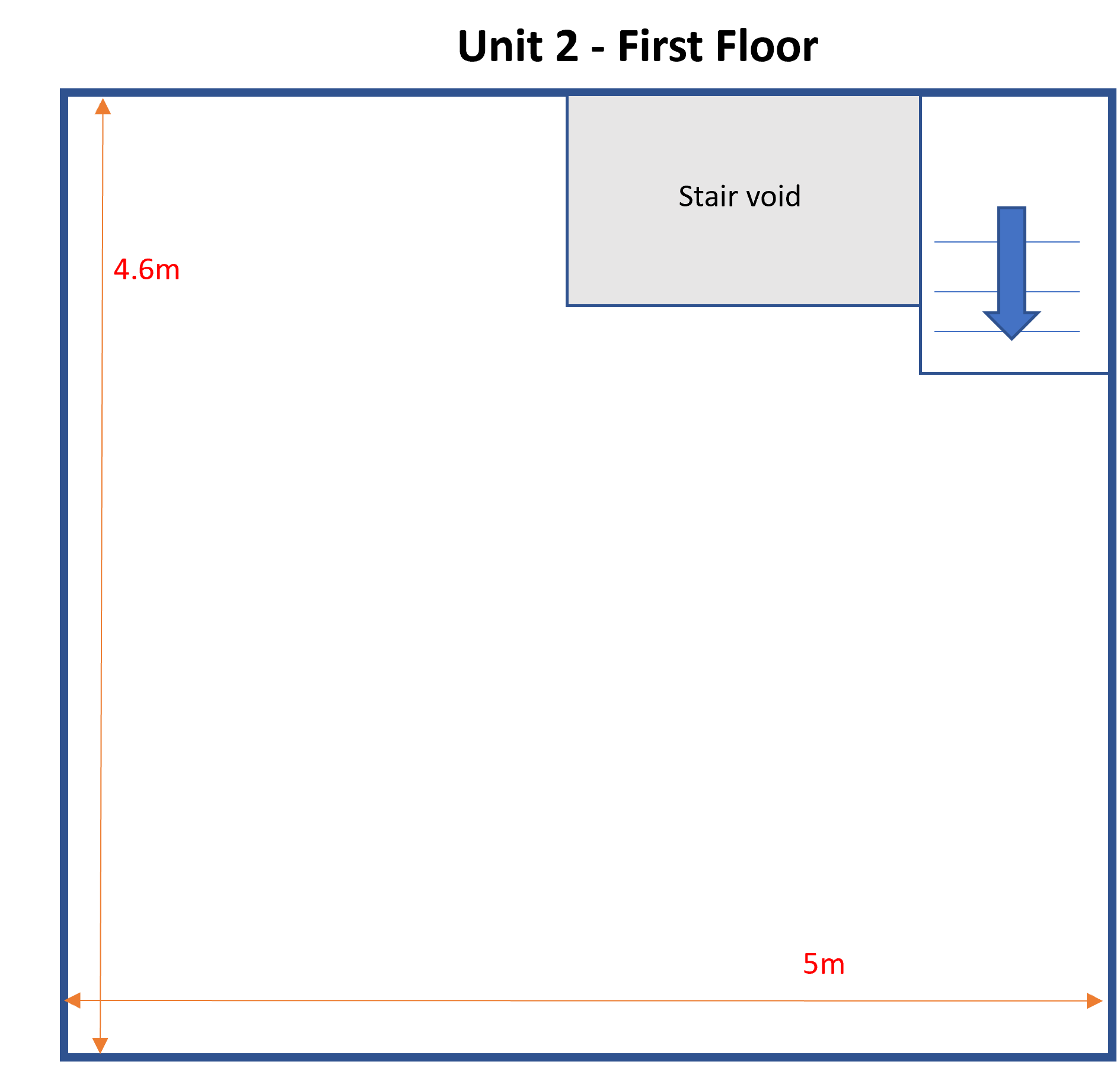 Floorplan Unit 2 First Floor